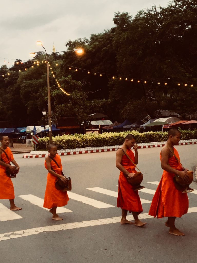 spiritual Alms ceremony Laos 